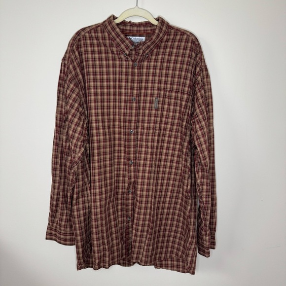 Columbia Other - Columbia Men’s Big And Tall Plaid Button Down Shirt 2XT Tall Outdoor XXLT